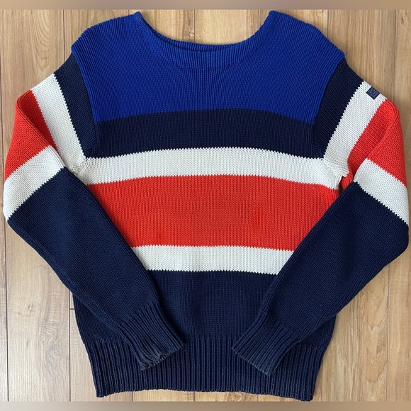✨ Polo Ralph Lauren Striped Cotton Sweater – Cozy Oversized Look ✨ - Picture 2 of 4